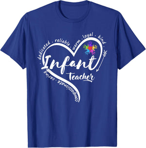 Infant Teacher Back to School Infant Daycare Teacher T-Shirt - T-Shirt | Royal