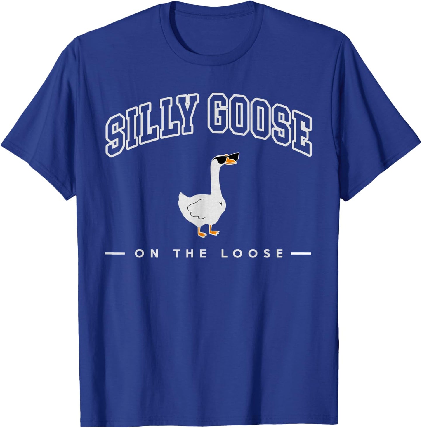 Silly Goose Shirt, Graphic Men, Funny Shirts T-Shirt - T-Shirt | Royal