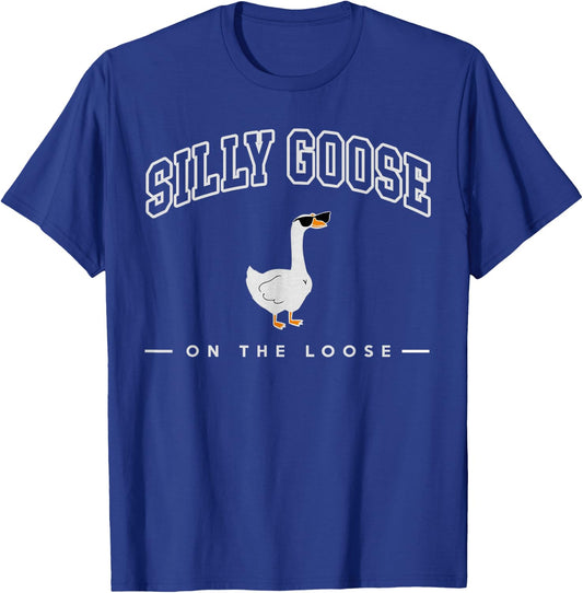 Silly Goose Shirt, Graphic Men, Funny Shirts T-Shirt - T-Shirt | Royal