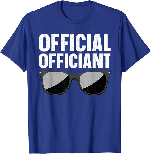Funny Official Officiant Art Women Wedding Officiant T-Shirt - T-Shirt | Royal