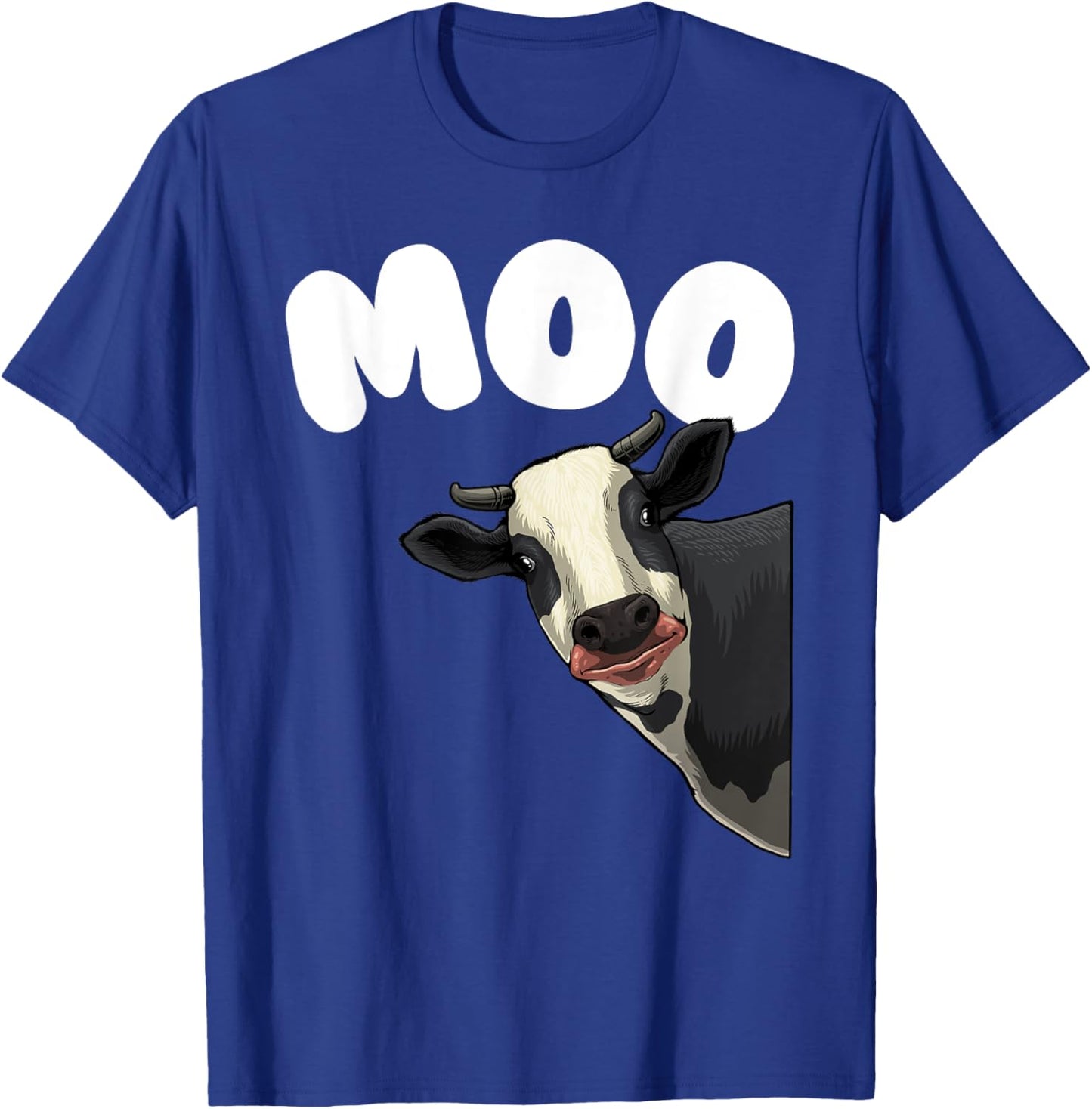 Funny Cow Design Women Cow Farmer Dairy Farm Animal T-Shirt - T-Shirt | Royal