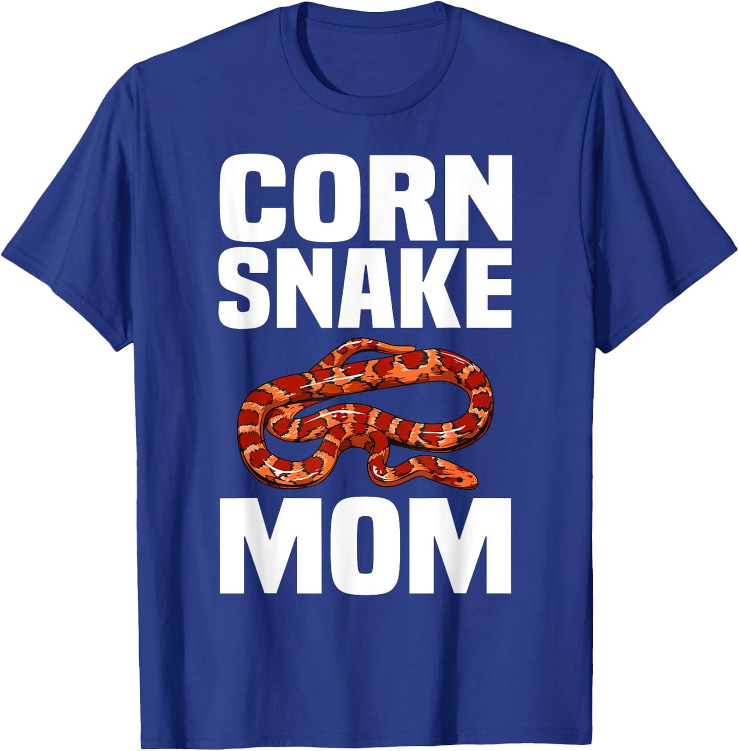 Cool Corn Snake Mom Mother Snake Lover Herpetology T-Shirt - T-Shirt | Royal