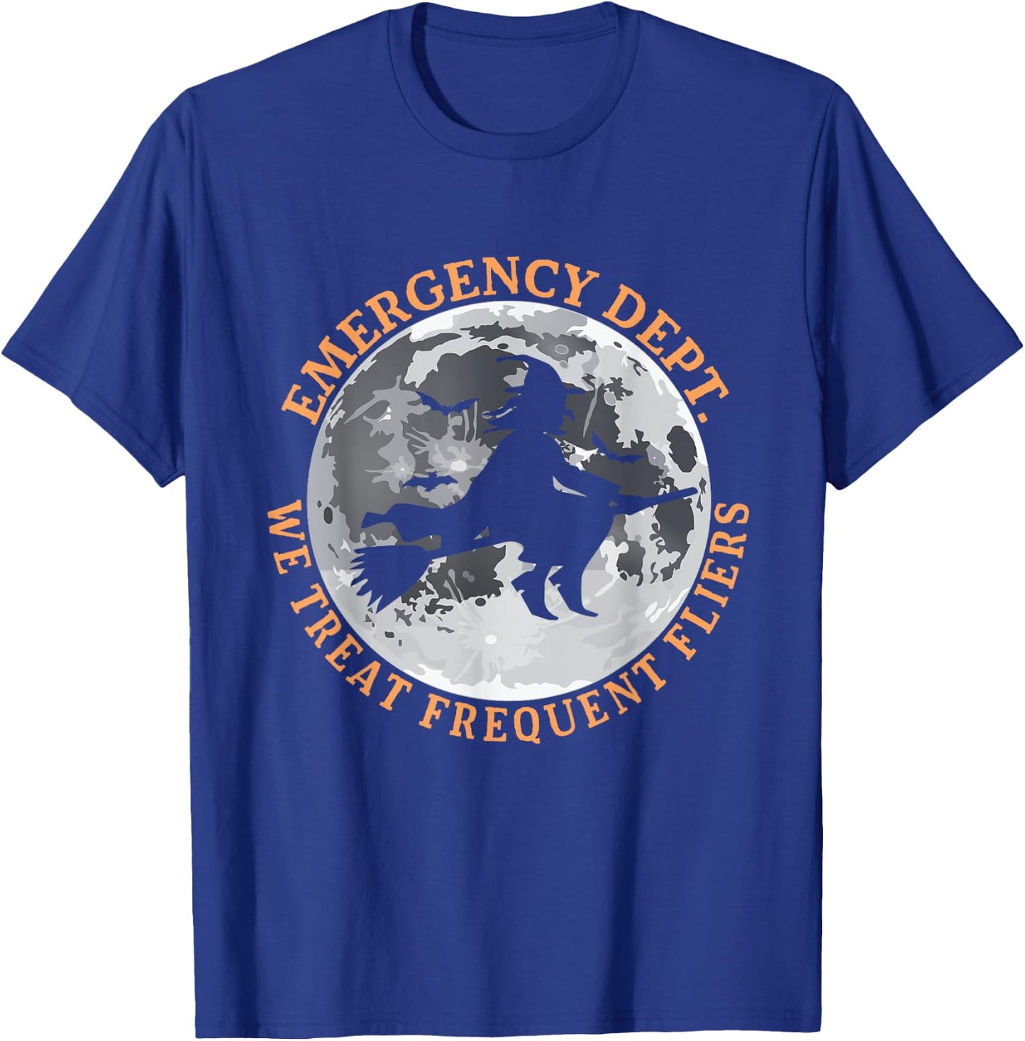 ER Nurse Halloween Emergency Room Dept Nurse Tech ED Rn Fall T-Shirt - T-Shirt | Royal