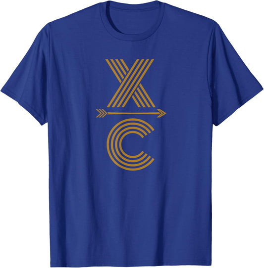 CX - A Cross Country Running Design T-Shirt - T-Shirt | Royal