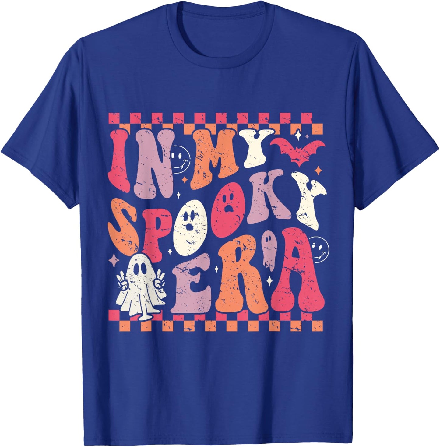 In My Spooky Era Groovy Hippie Halloween Ghost T-Shirt - T-Shirt | Royal