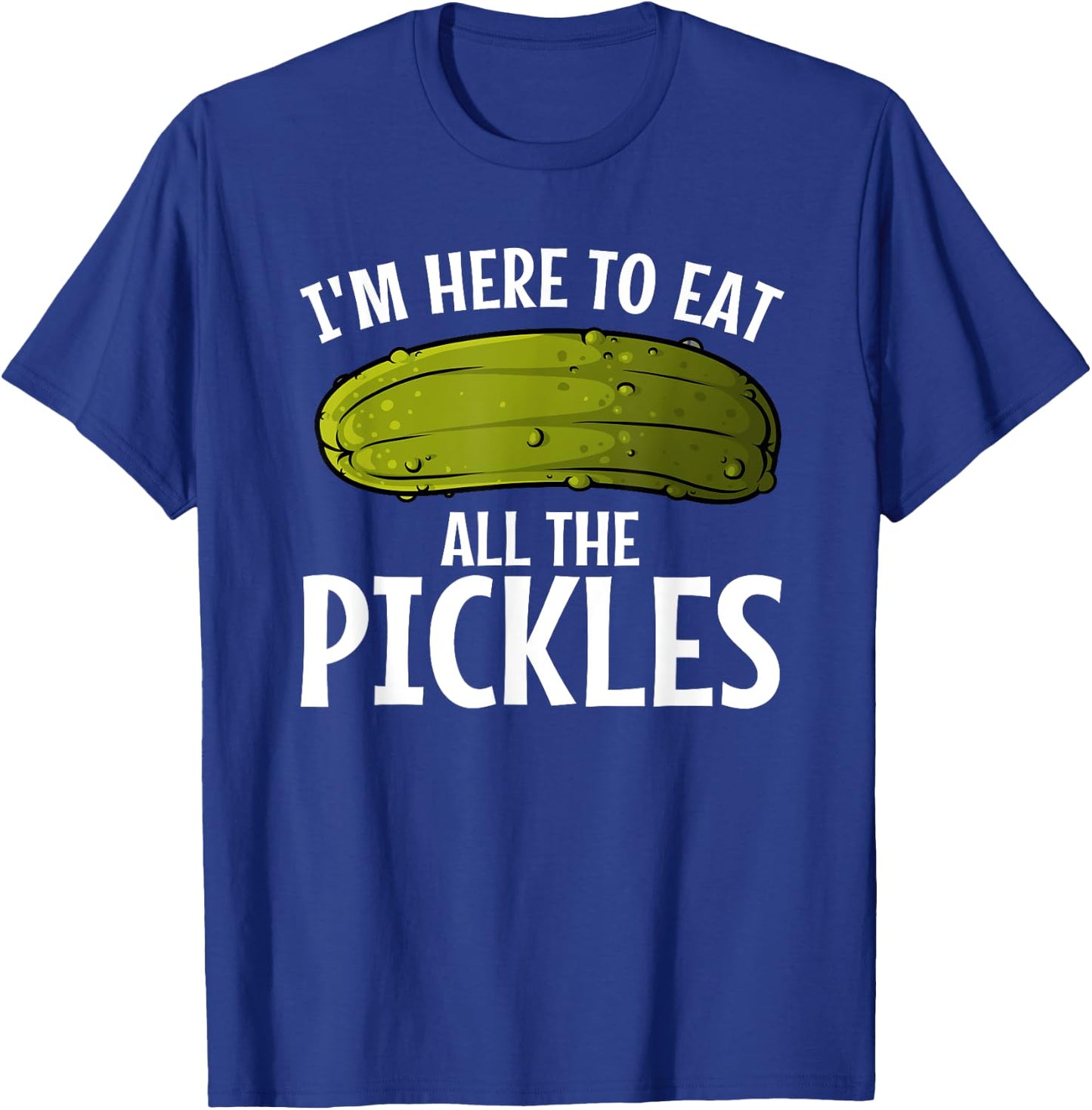 Cool Pickle Art Women Kids Pickled Cucumber Lovers T-Shirt - T-Shirt | Royal
