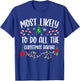 Most Likely to Christmas Baking XMAS Family Matching T-Shirt - T-Shirt | Royal