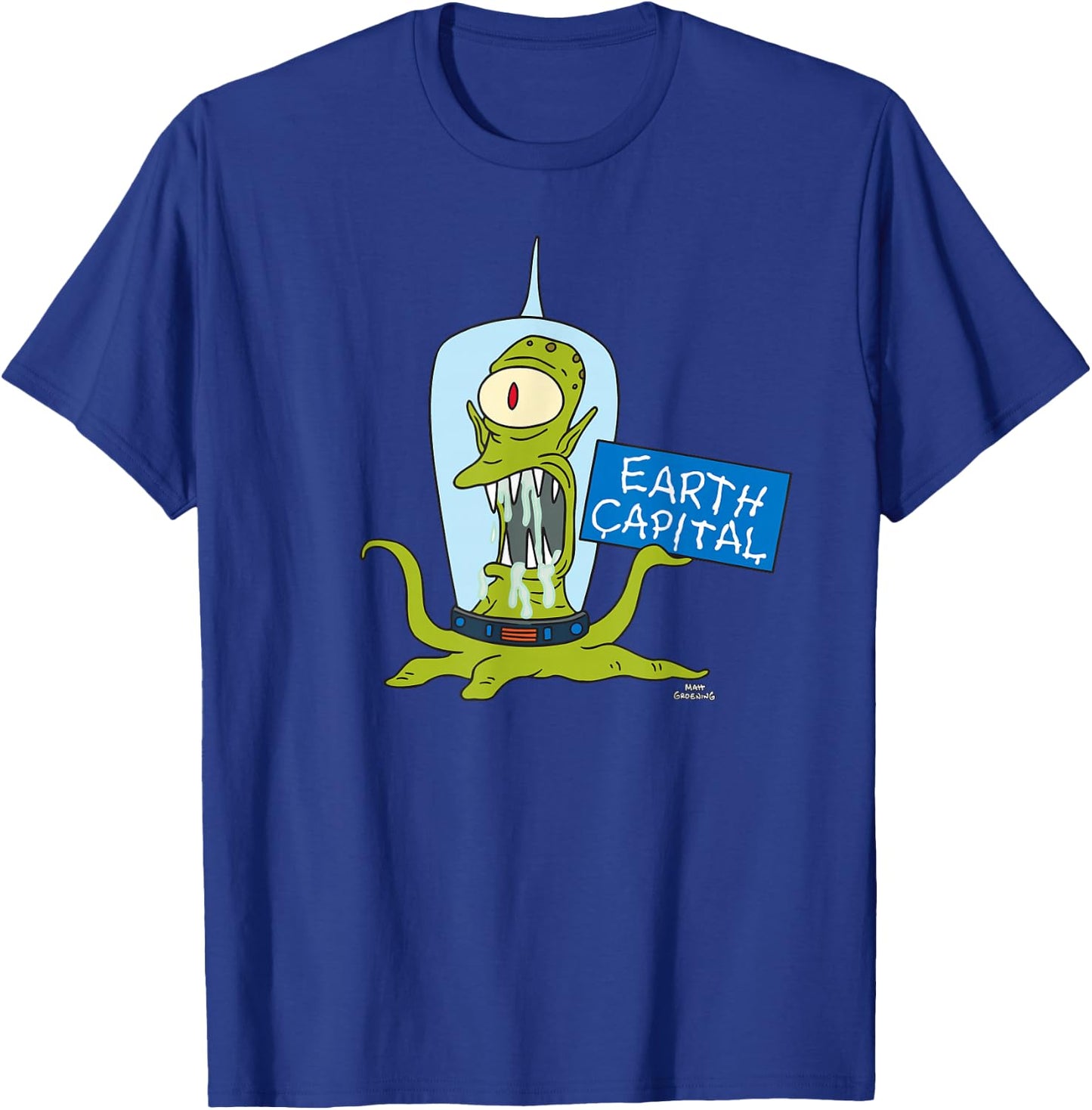 The Simpsons Kang and Kodos Earth Capital T-Shirt - T-Shirt | Royal