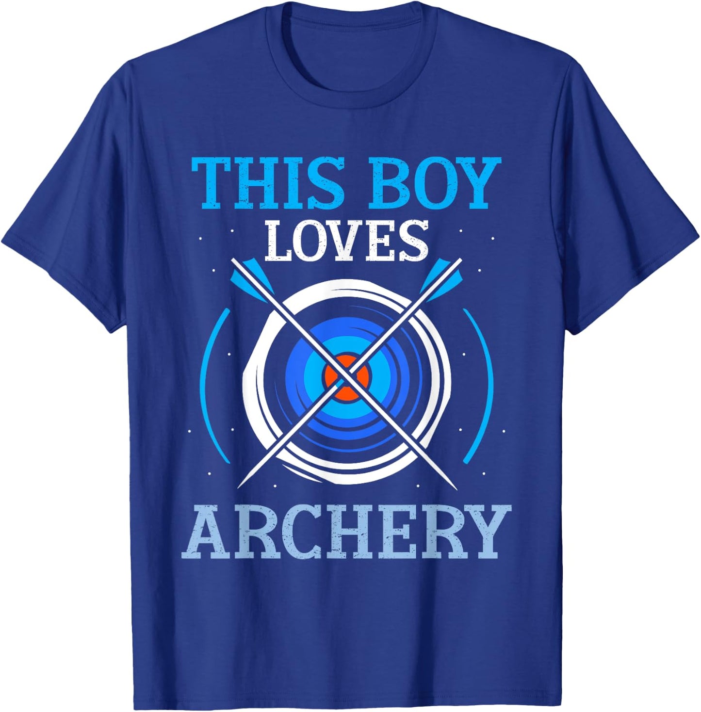This Boy Loves Archery Archer Hobby Arrow Bow T-Shirt - T-Shirt | Royal