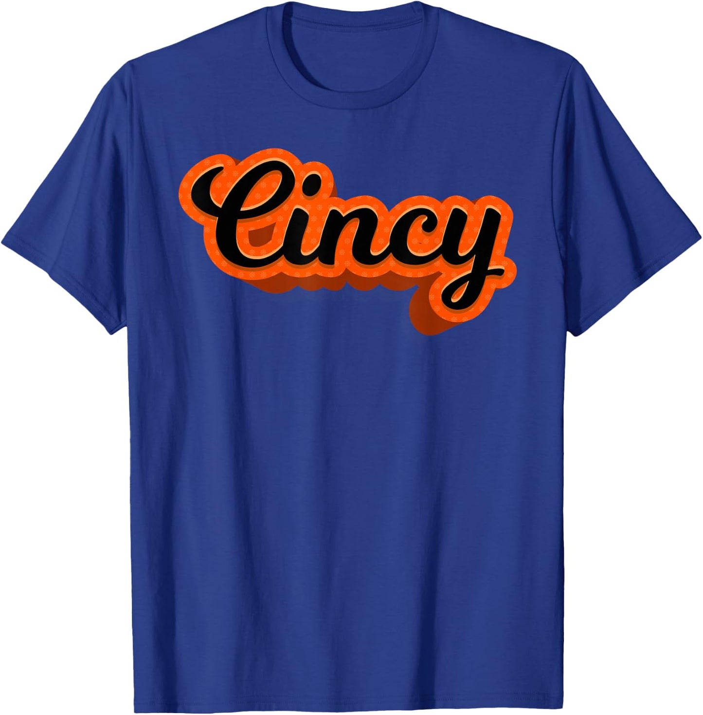 Cincy Orange and Black T-Shirt - T-Shirt | Royal