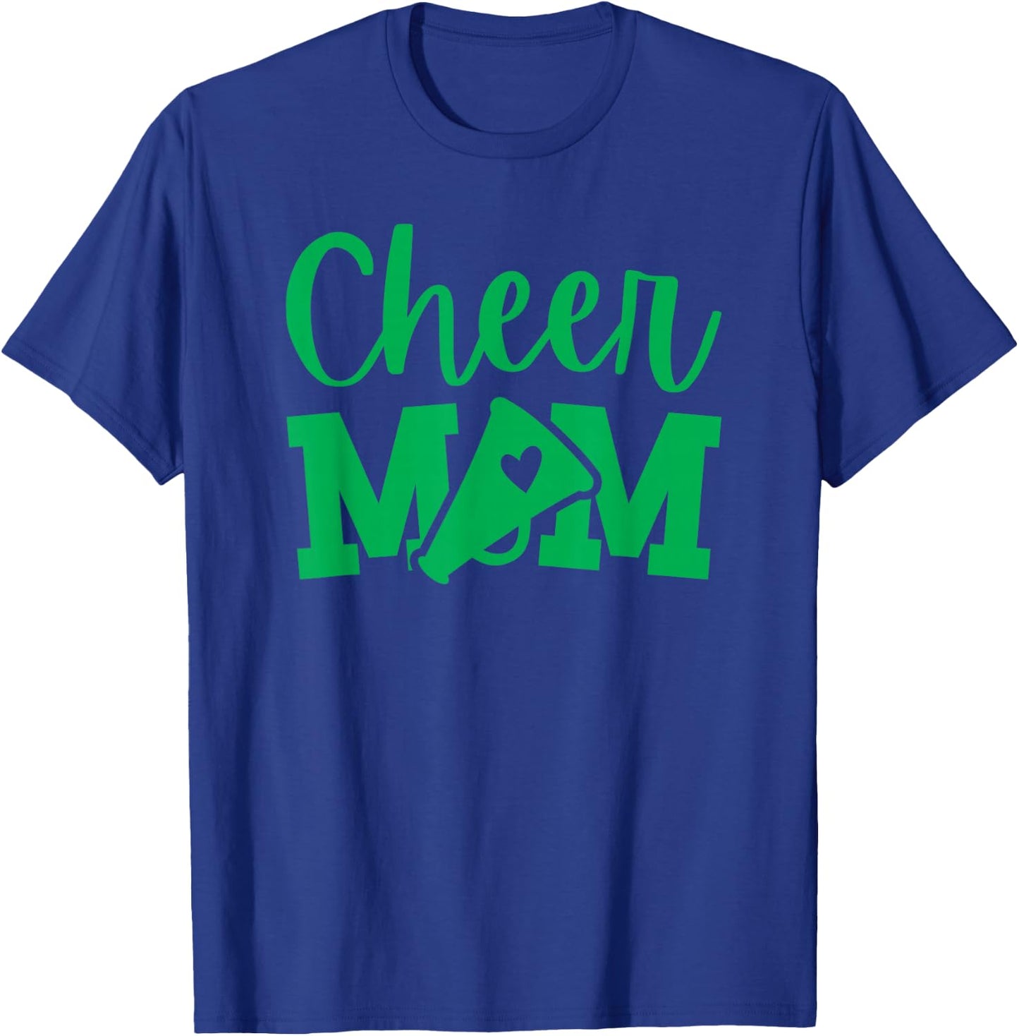 Cheer Mom Green Cheerleading T-Shirt - T-Shirt | Royal