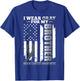 I Wear Gray for My Brother - USA Flag Brain Cancer Awareness T-Shirt - T-Shirt | Royal