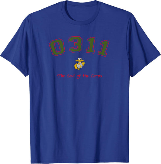 0311 MOS Infantry Grunt T-Shirt - T-Shirt | Royal