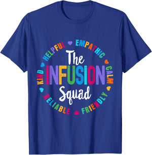 Chemo The Infusion Squad Oncology Nurse Nursing School T-Shirt - T-Shirt | Royal
