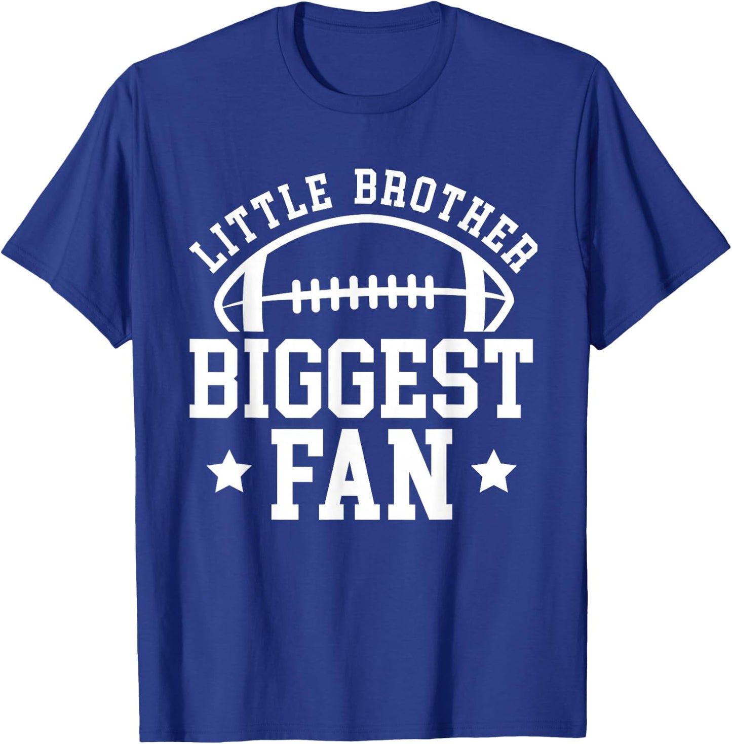 Little Brother Football Brother Of A Football Player T-Shirt - T-Shirt | Royal