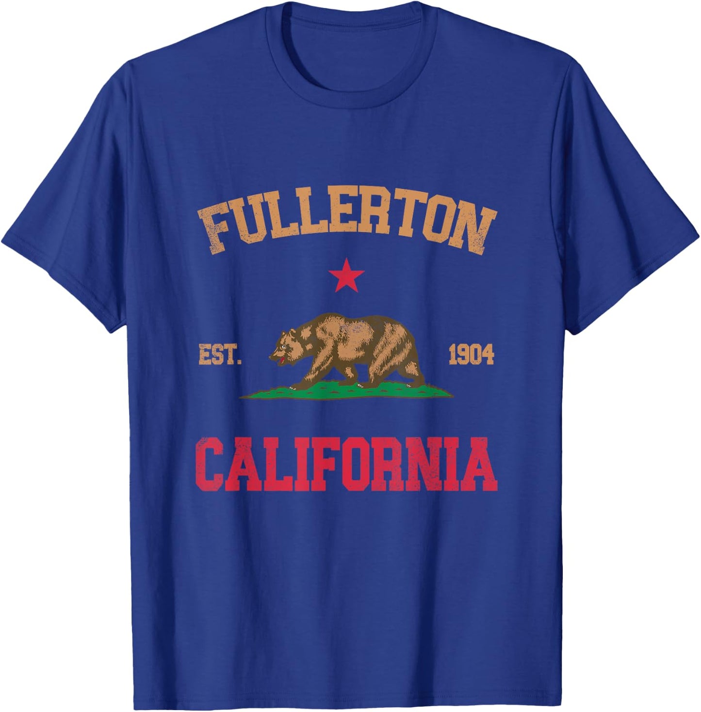 Fullerton California T-Shirt - T-Shirt | Royal