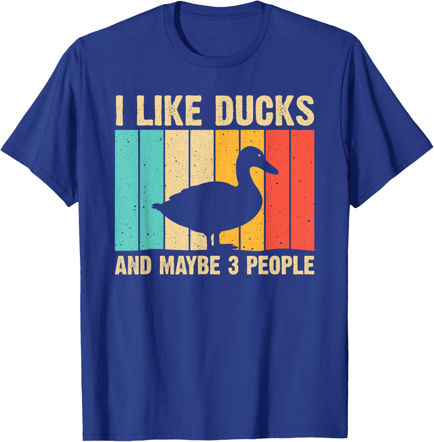 Vintage Duck Design For Duck Lovers Men Women Mallard Drake T-Shirt - T-Shirt | Royal