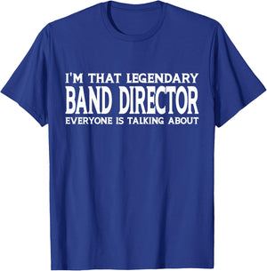 Band Director Gift Band Director Birthday Gift Women's Black Small Modern Classic Lace Embellishment Lightweight T-Shirt - T-Shirt | Royal