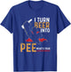 Funny I Turn Beer Into Pee | Beer Drinker | Beer Lover T-Shirt - T-Shirt | Royal