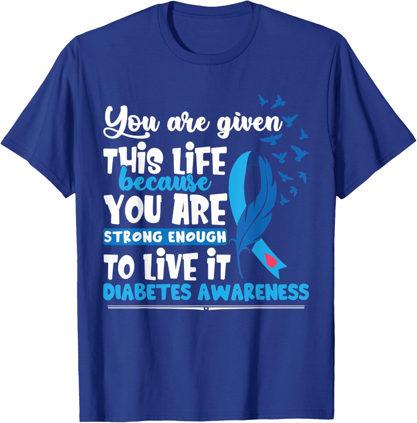 T1D Diabetes Awareness T-Shirt - T-Shirt | Royal