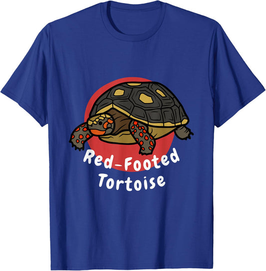 Red-Footed Tortoise Funny Pet Tortoise Turtle T-Shirt - T-Shirt | Royal