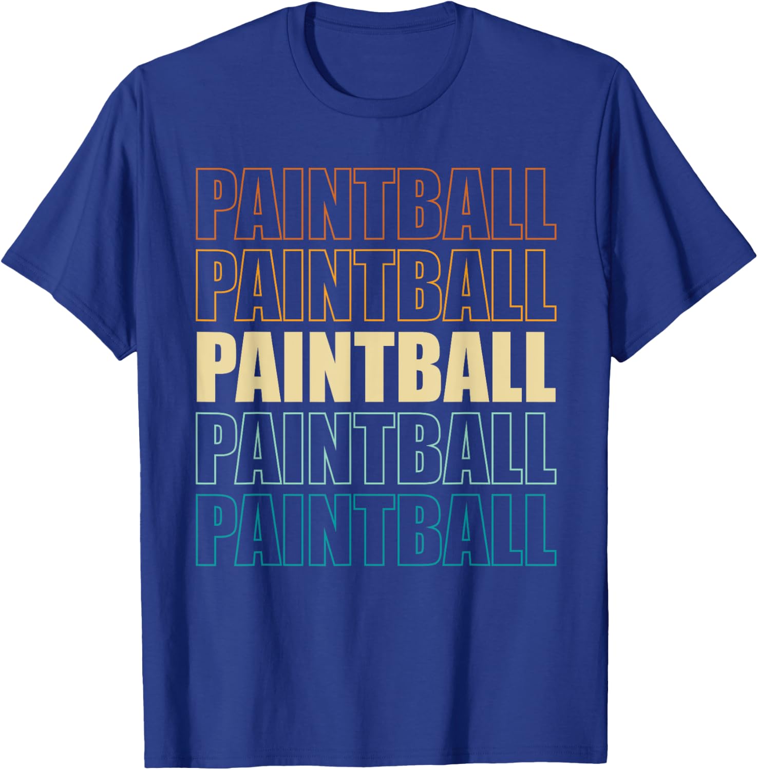 Vintage Paintball Paintballing Paintballer Retro T-Shirt - T-Shirt | Royal