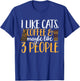 Tortoiseshell Cat I Like Coffee Cats & Maybe Like 3 People T-Shirt - T-Shirt | Royal