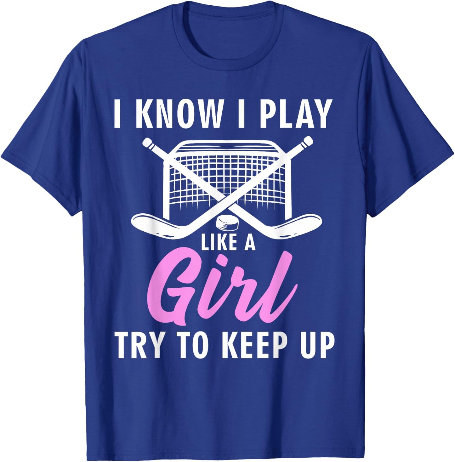 Cool Ice Hockey Girls Field Hockey Lover Team T-Shirt - T-Shirt | Royal