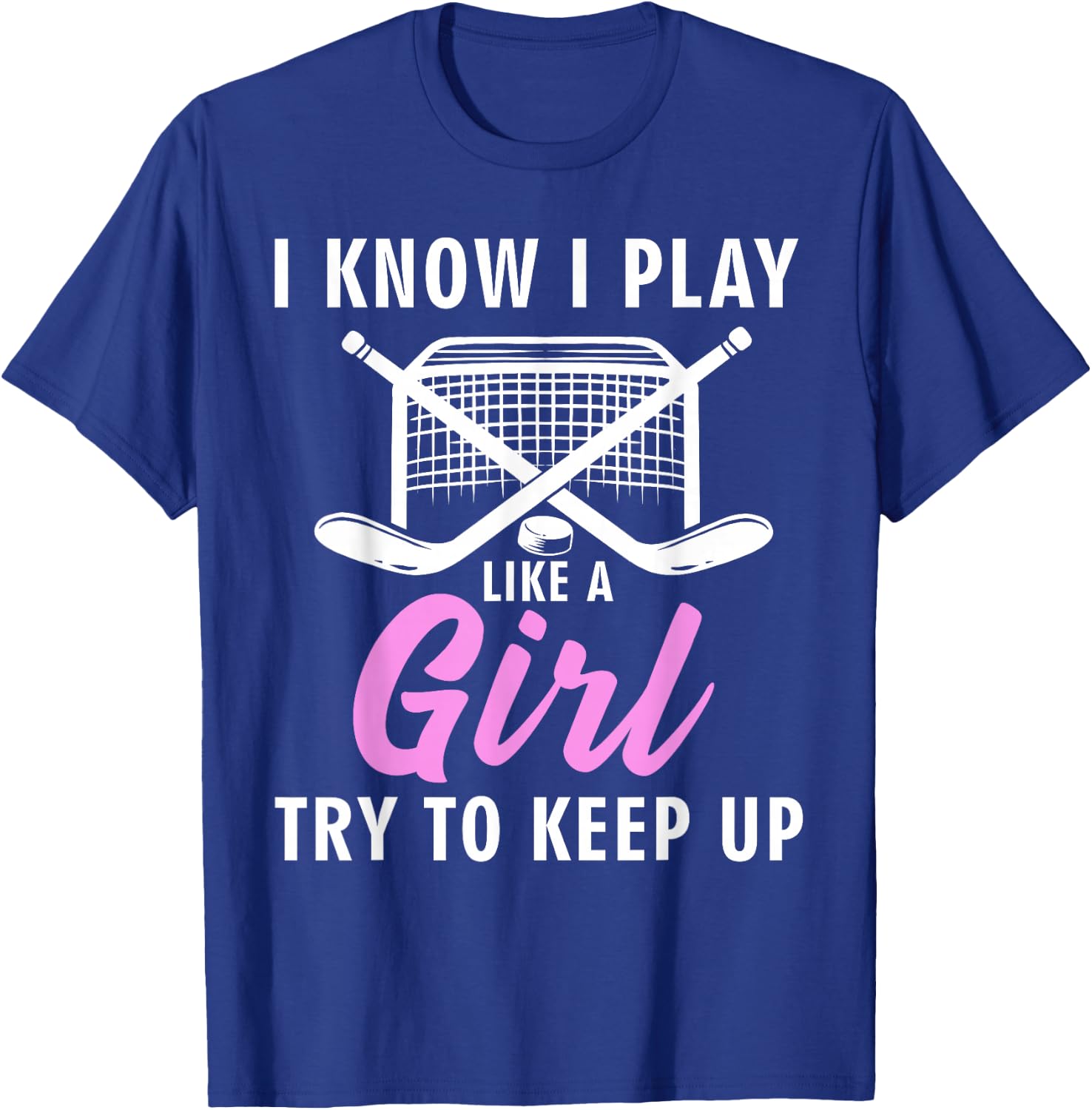 Cool Ice Hockey Girls Field Hockey Lover Team T-Shirt - T-Shirt | Royal