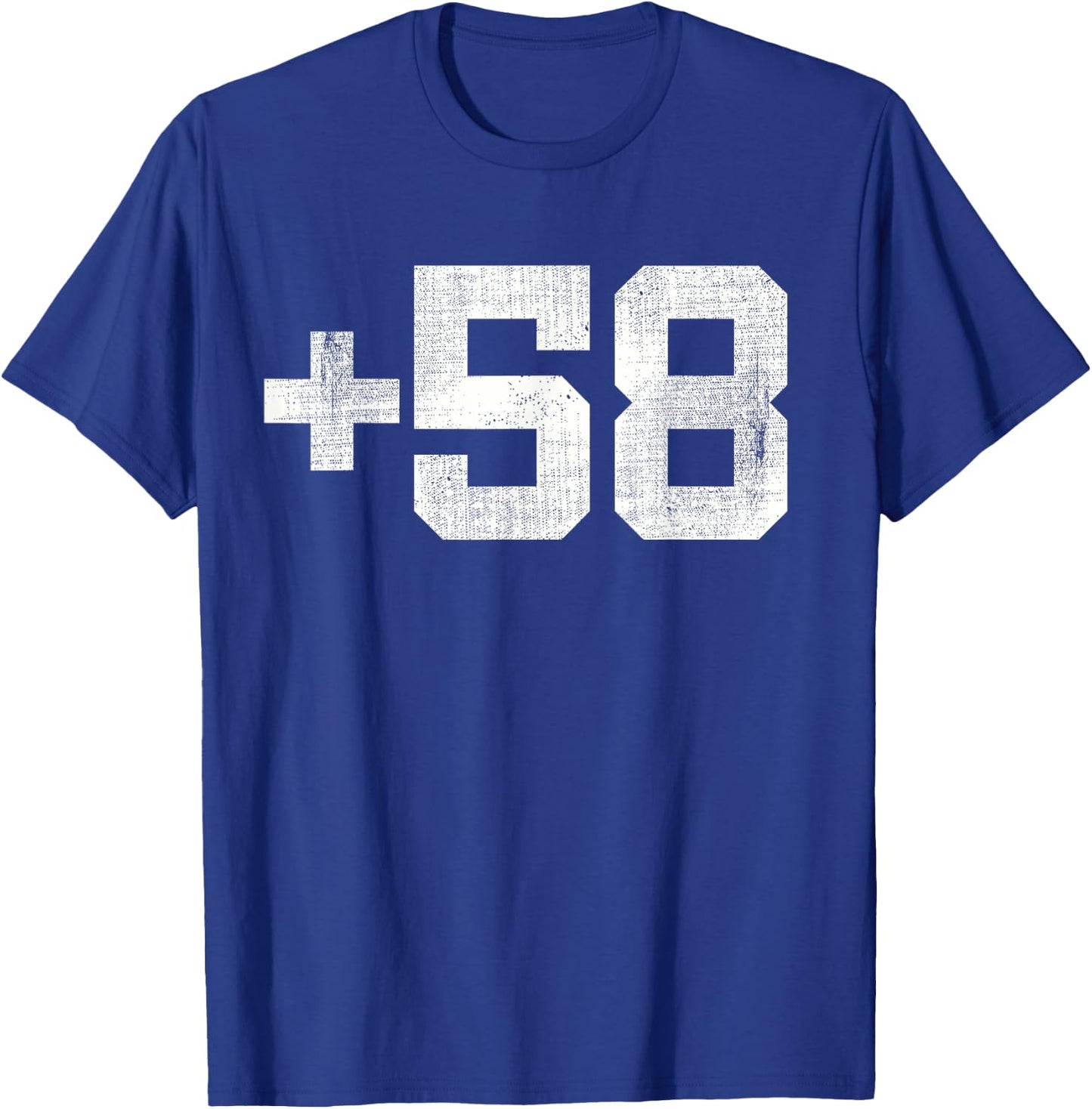 Venezuela country code, plus fifty eight (+58) T-Shirt - T-Shirt | Royal