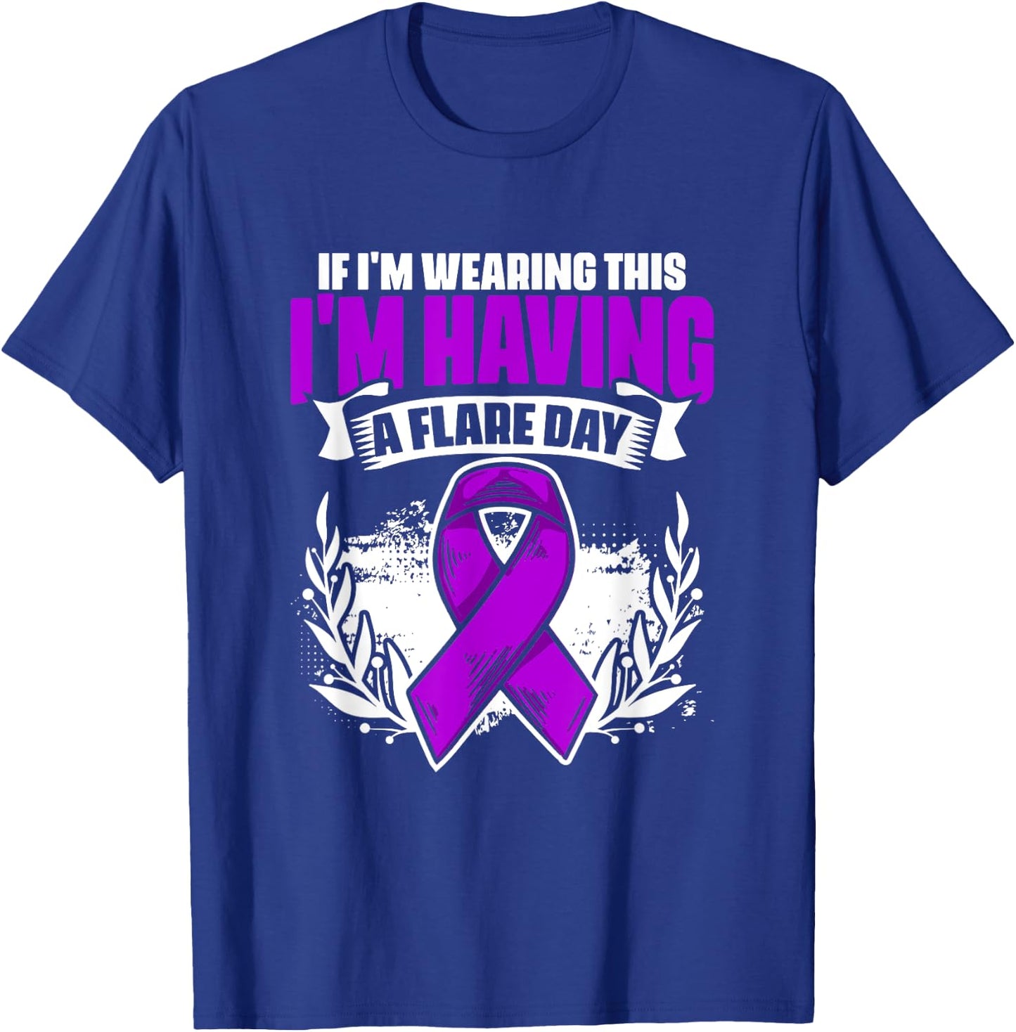Flare Day - Fibro Survivor Warrior Fibromyalgia Awareness T-Shirt - T-Shirt | Royal
