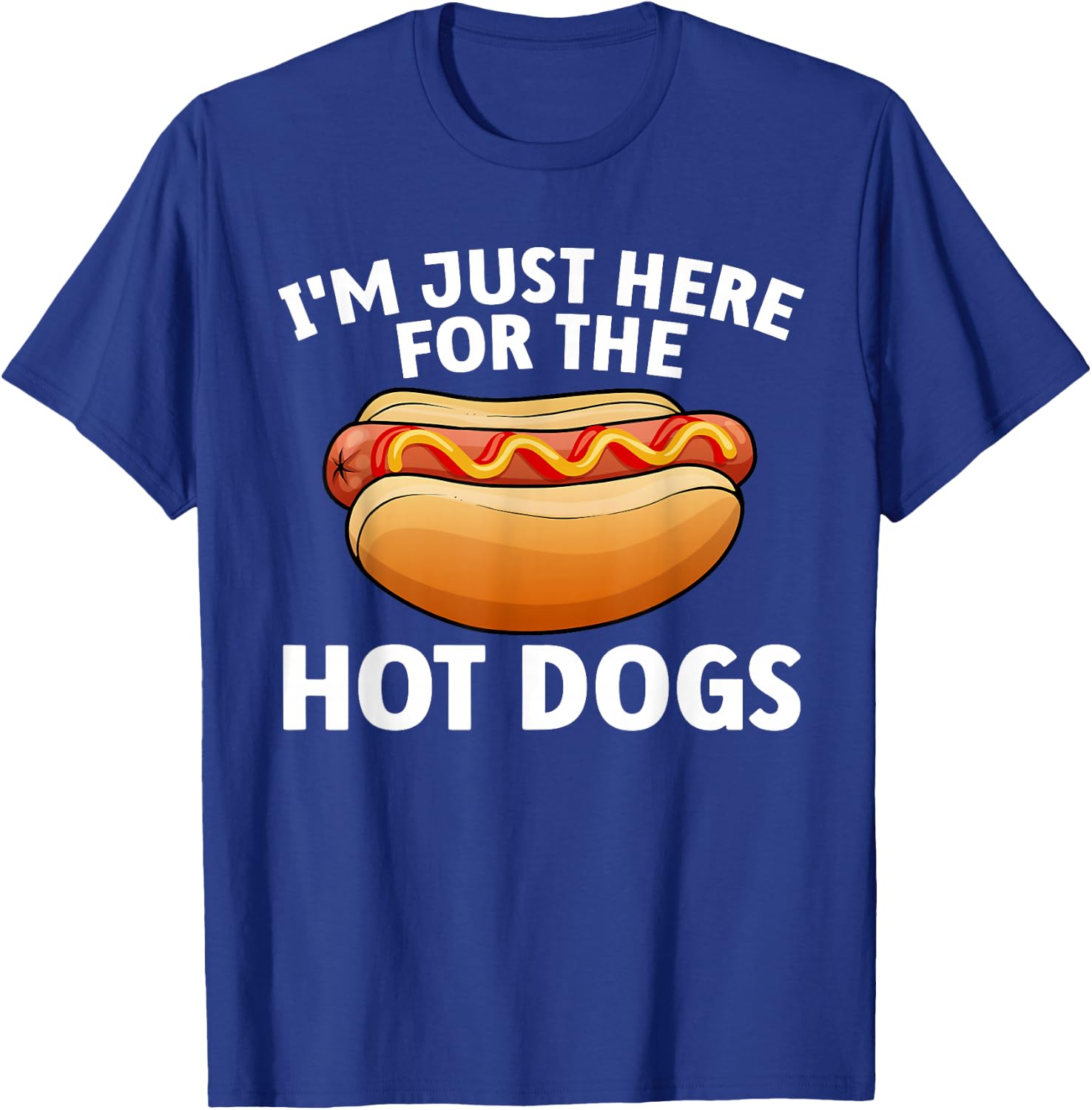 Funny Hotdog Women Kids Food Hot Dog Lovers Foodie T-Shirt - T-Shirt | Royal