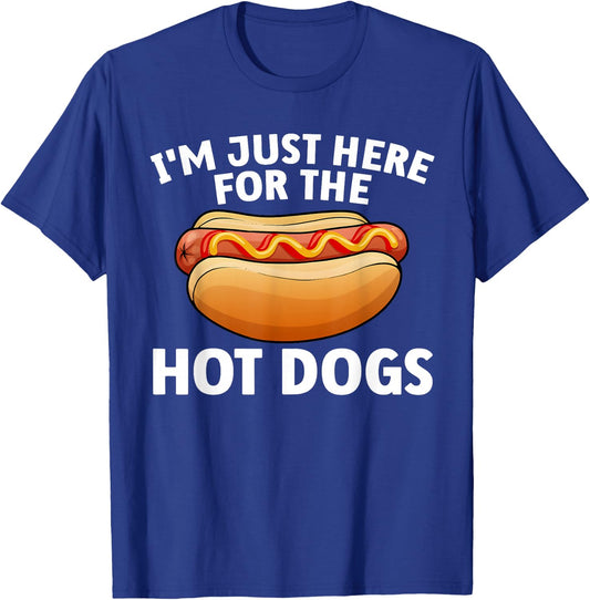 Funny Hotdog Women Kids Food Hot Dog Lovers Foodie T-Shirt - T-Shirt | Royal