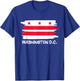 Cool Washington D.C. Flag T-Shirt - T-Shirt | Royal