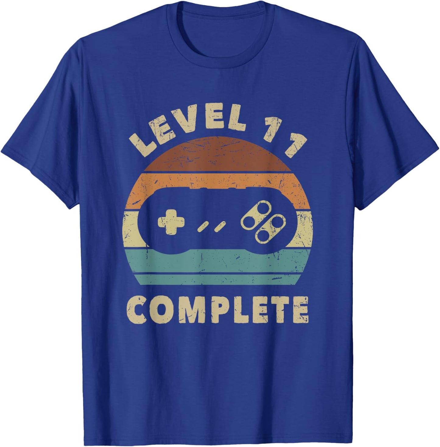 11th Wedding Anniversary Her Funny Level 11 Complete T-Shirt - T-Shirt | Royal