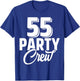 55 Party Crew Squad 55th Birthday 55 Year Old Birthday Group T-Shirt - T-Shirt | Royal
