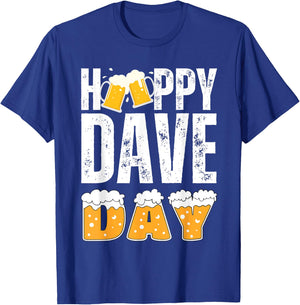 DAVE Name Matching Birthday Beer Funny Christmas Gifts Idea T-Shirt - T-Shirt | Royal