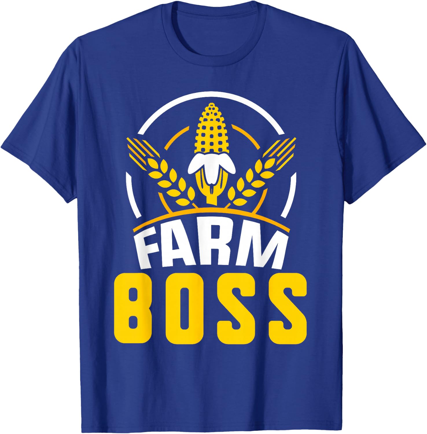 Farm Boss Job Farmer Farming Hobby T-Shirt - T-Shirt | Royal