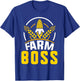 Farm Boss Job Farmer Farming Hobby T-Shirt - T-Shirt | Royal