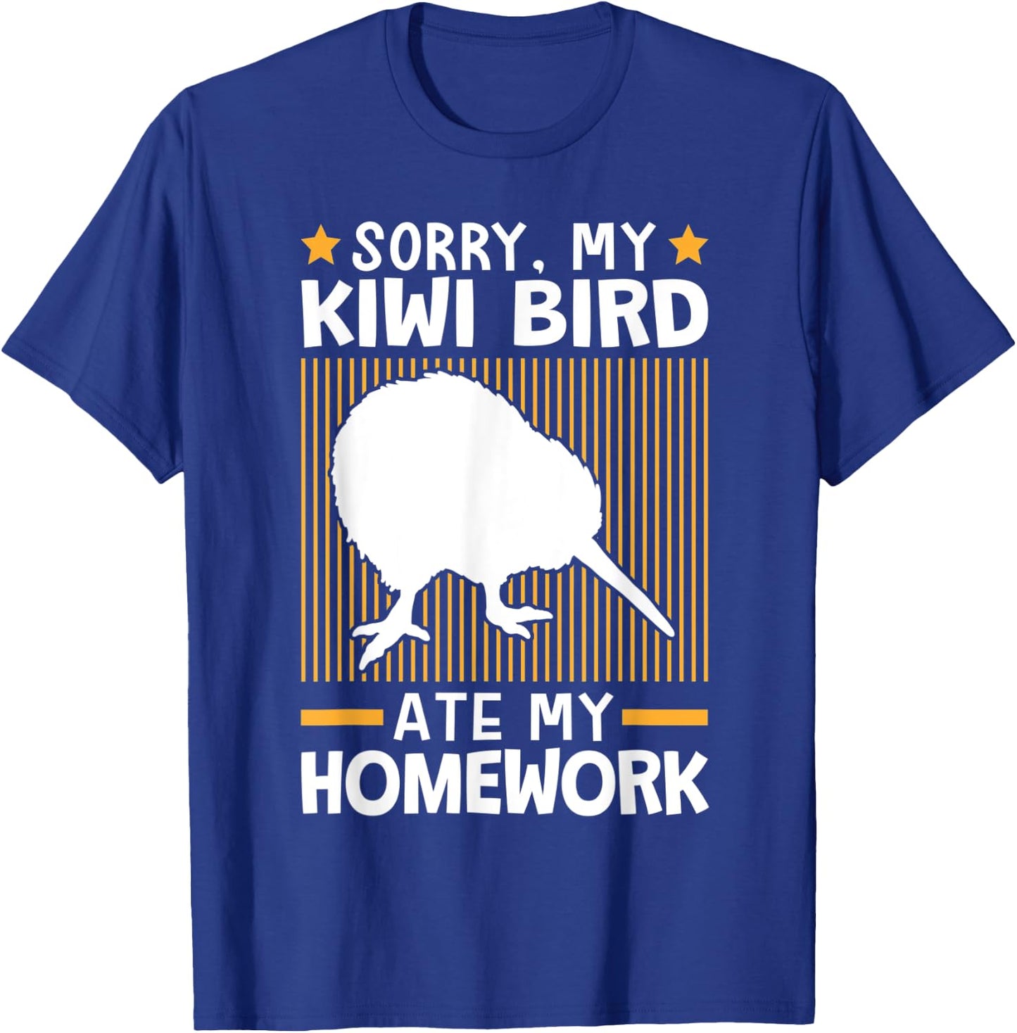 Kiwi Bird ate my homework flightless Kiwi bird T-Shirt - T-Shirt | Royal