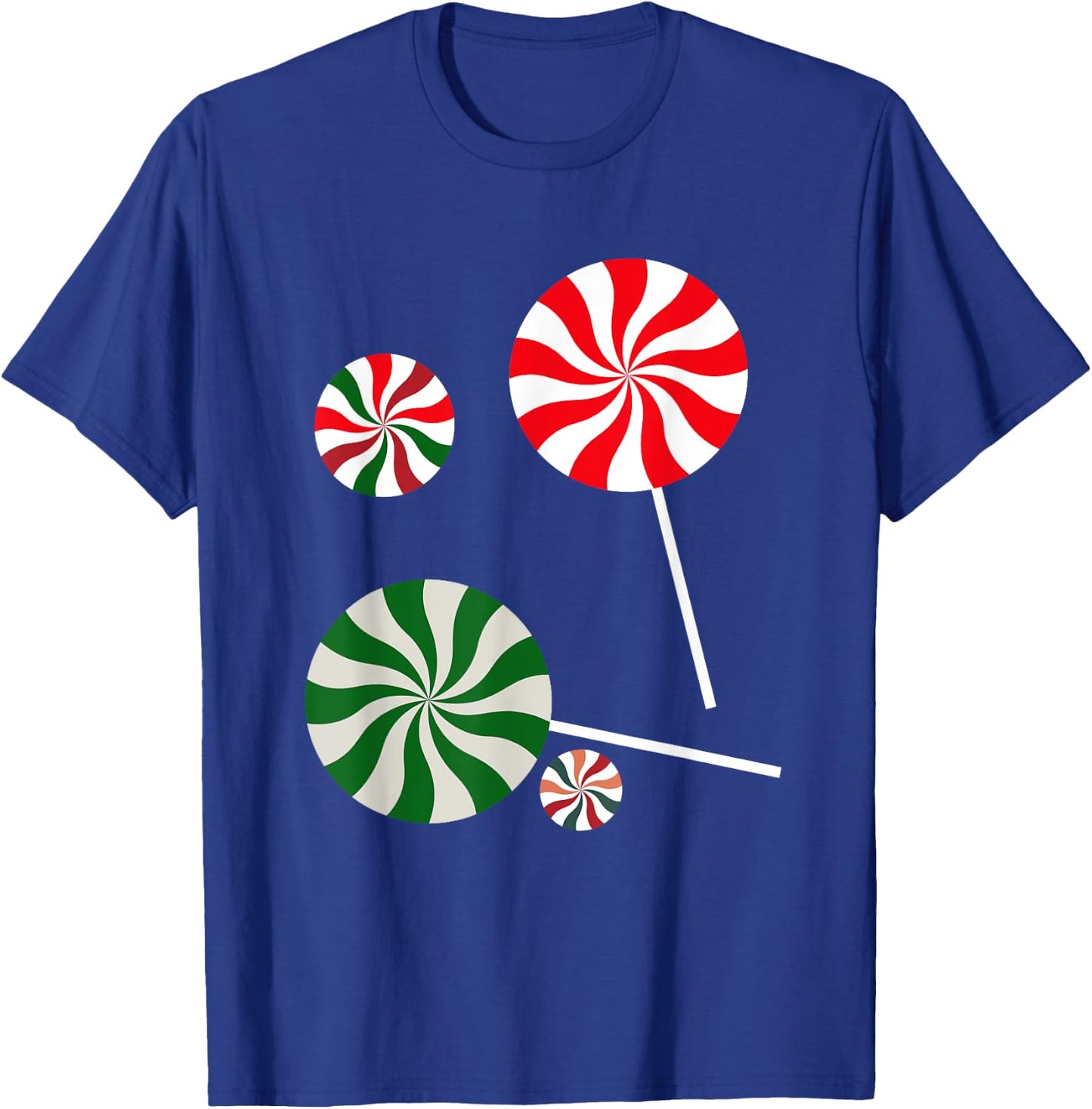 Christmas Peppermint Christmas Candy T-Shirt - T-Shirt | Royal