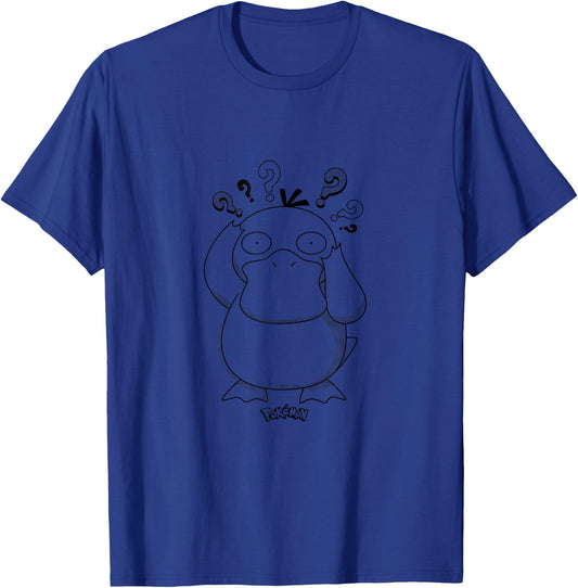 Pokémon - Psyduck Pattern T-Shirt - T-Shirt | Royal