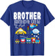 Brother Birthday Crew Trucks Train Birthday Party Toddler T-Shirt - T-Shirt | Royal