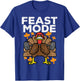 Thanksgiving Feast Turkey Barbel Mode Fall Gym Men Women Kid T-Shirt - T-Shirt | Royal