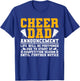 Cheerleading Papa Funny Cheer Dad Announcement T-Shirt - T-Shirt | Royal