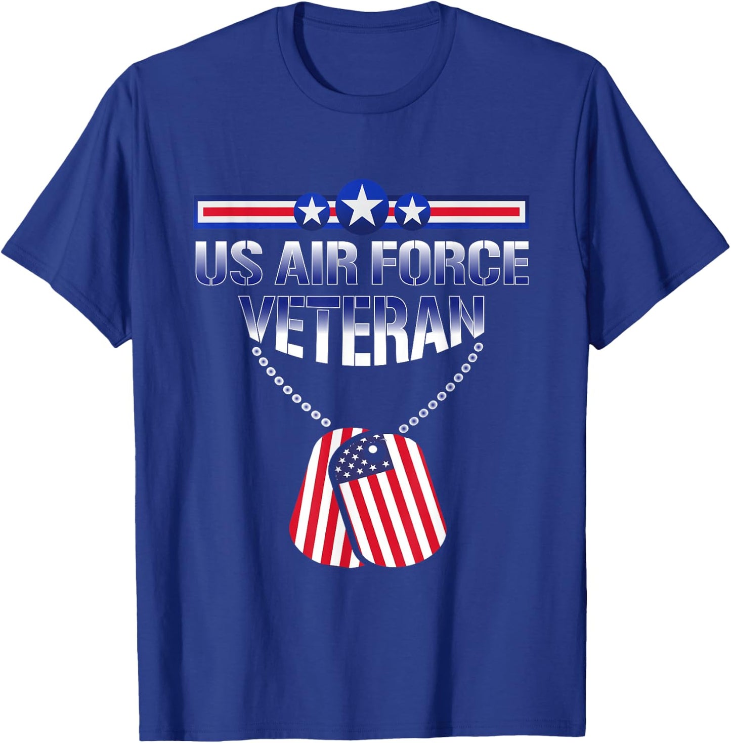 Vintage US Air Force Veteran - Vintage USAF Veteran T-Shirt - T-Shirt | Royal