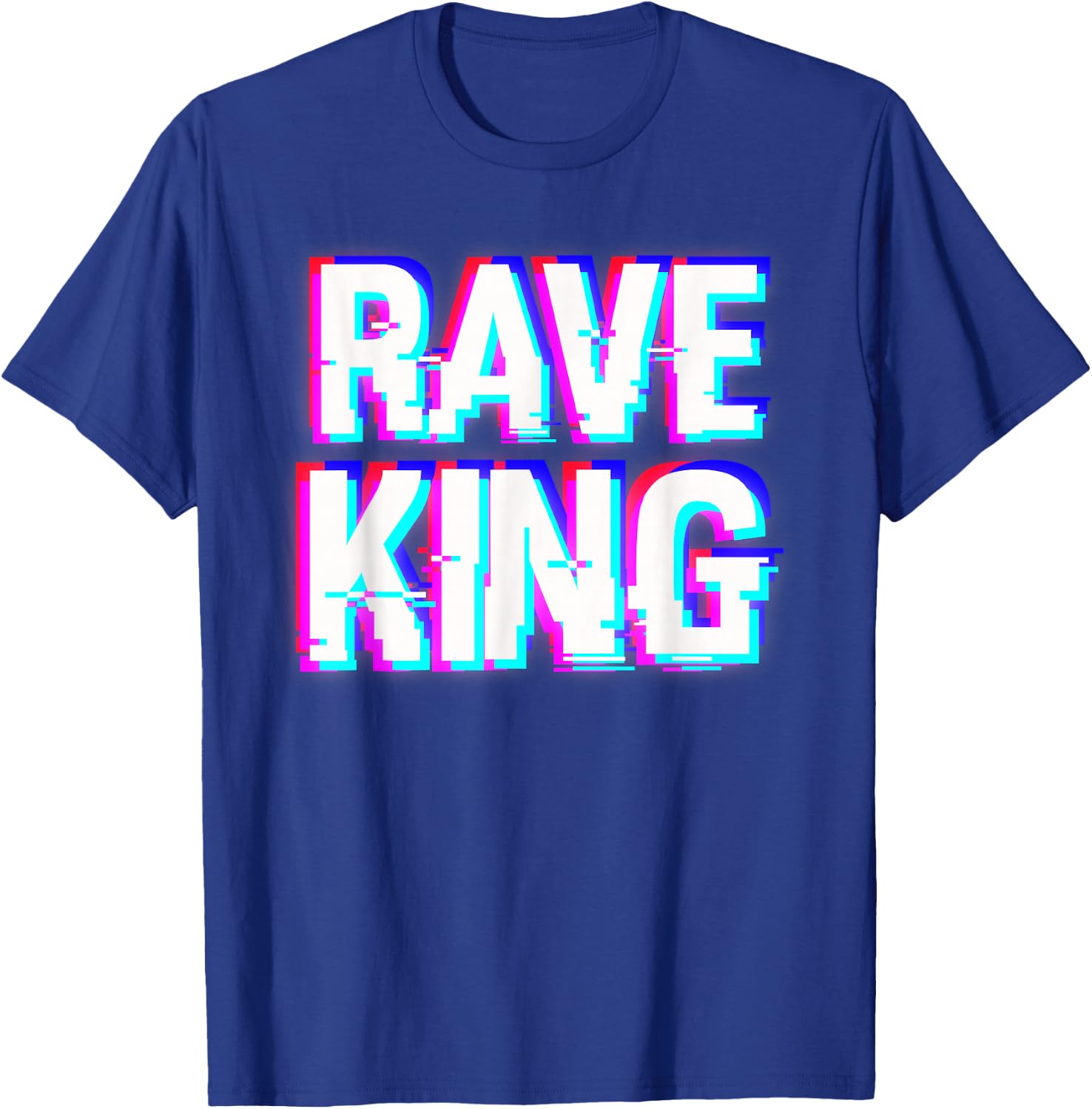 Music EDM Techno Rave King T-Shirt - T-Shirt | Royal