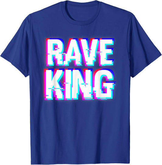 Music EDM Techno Rave King T-Shirt - T-Shirt | Royal