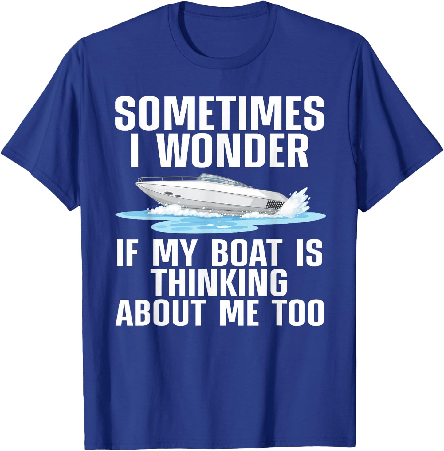 Cute Boating Art Women Boat Captain Sailboat Owners T-Shirt - T-Shirt | Royal