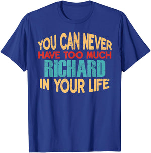 Funny Richard Personalized First Name Joke Item T-Shirt - T-Shirt | Royal